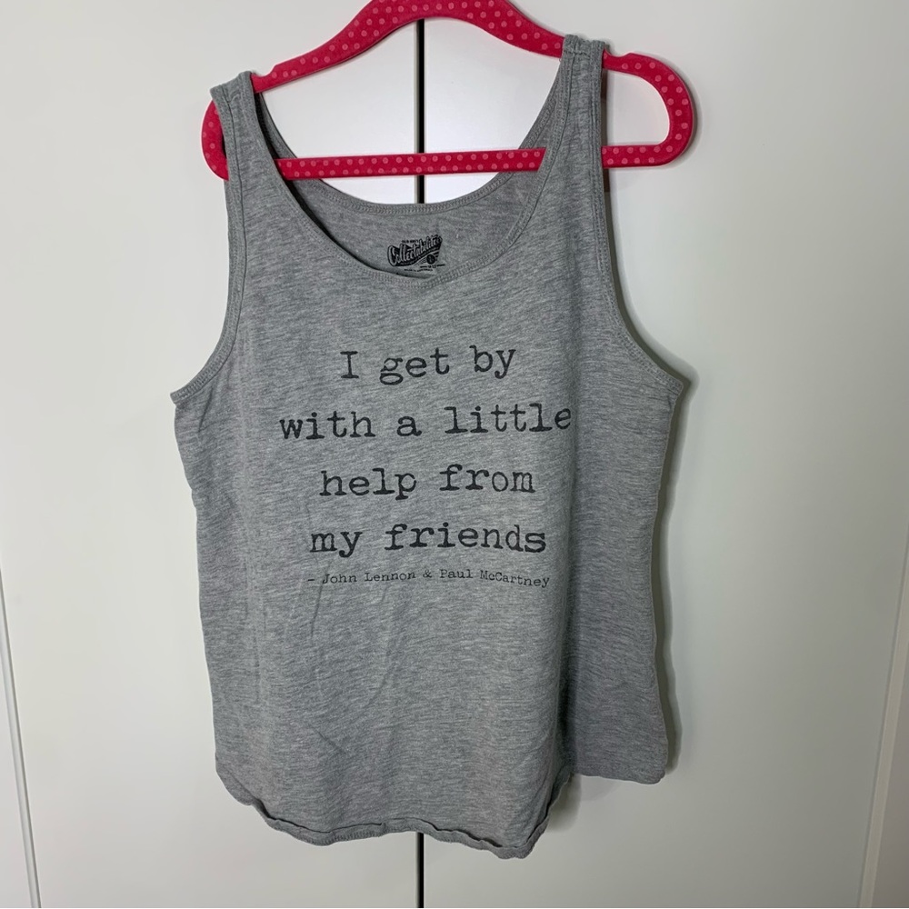 Girl’s Old Navy Lyrics Lennon/McCartney Beatles Tank Top